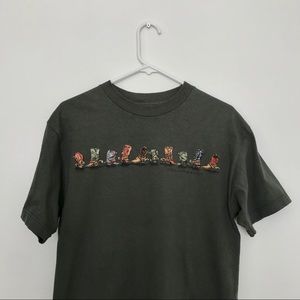 GREEN T-SHIRT ‘COLORADO’ COWBOY BOOTS T-SHIRT